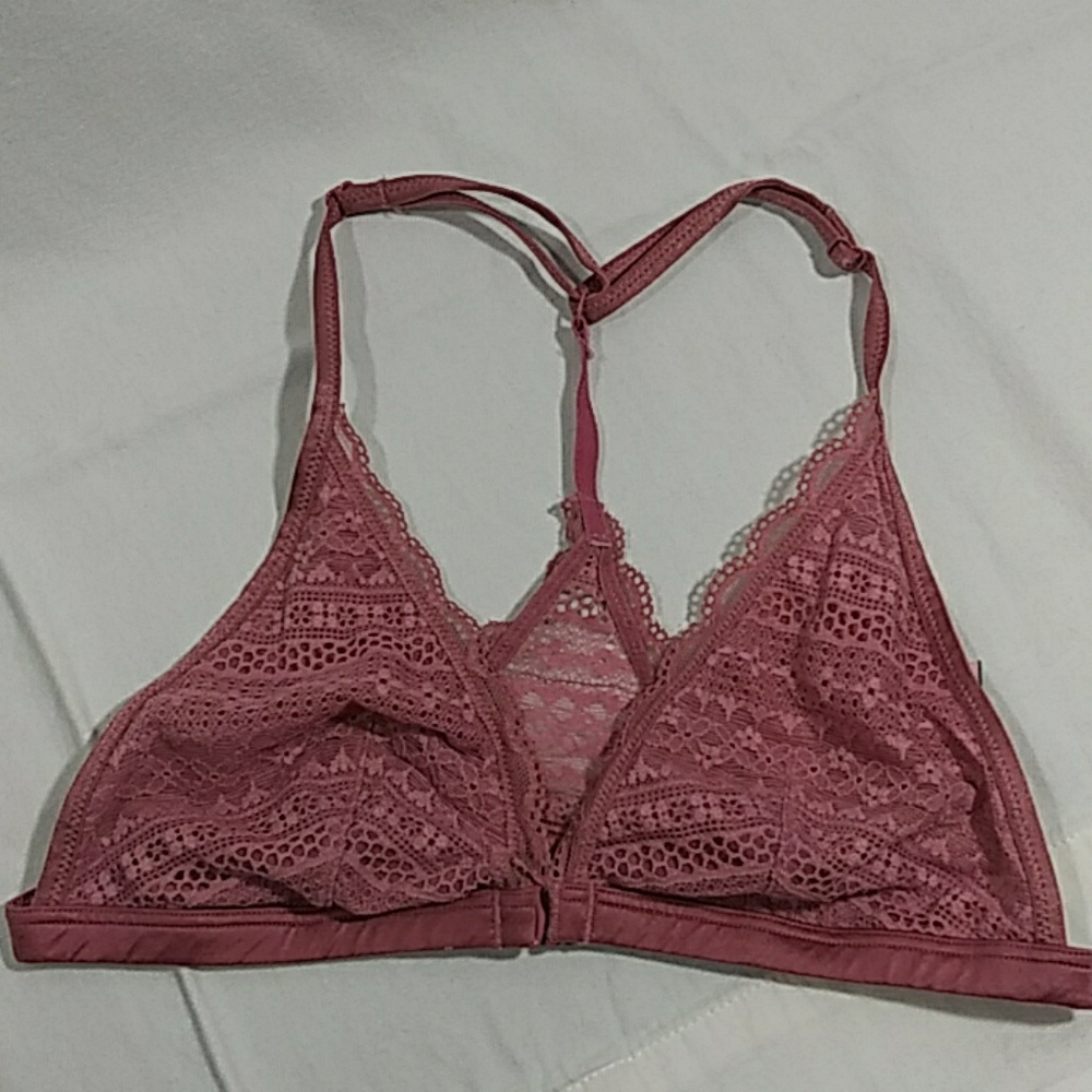 NWT Victoria's Secret DustyRose LaceBralette Sz S.